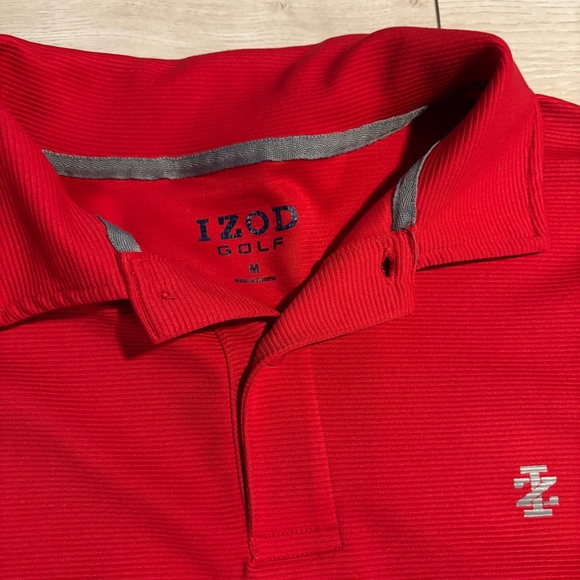 Izod Golf Men's Red Polo Shirt - Picture 2 of 4